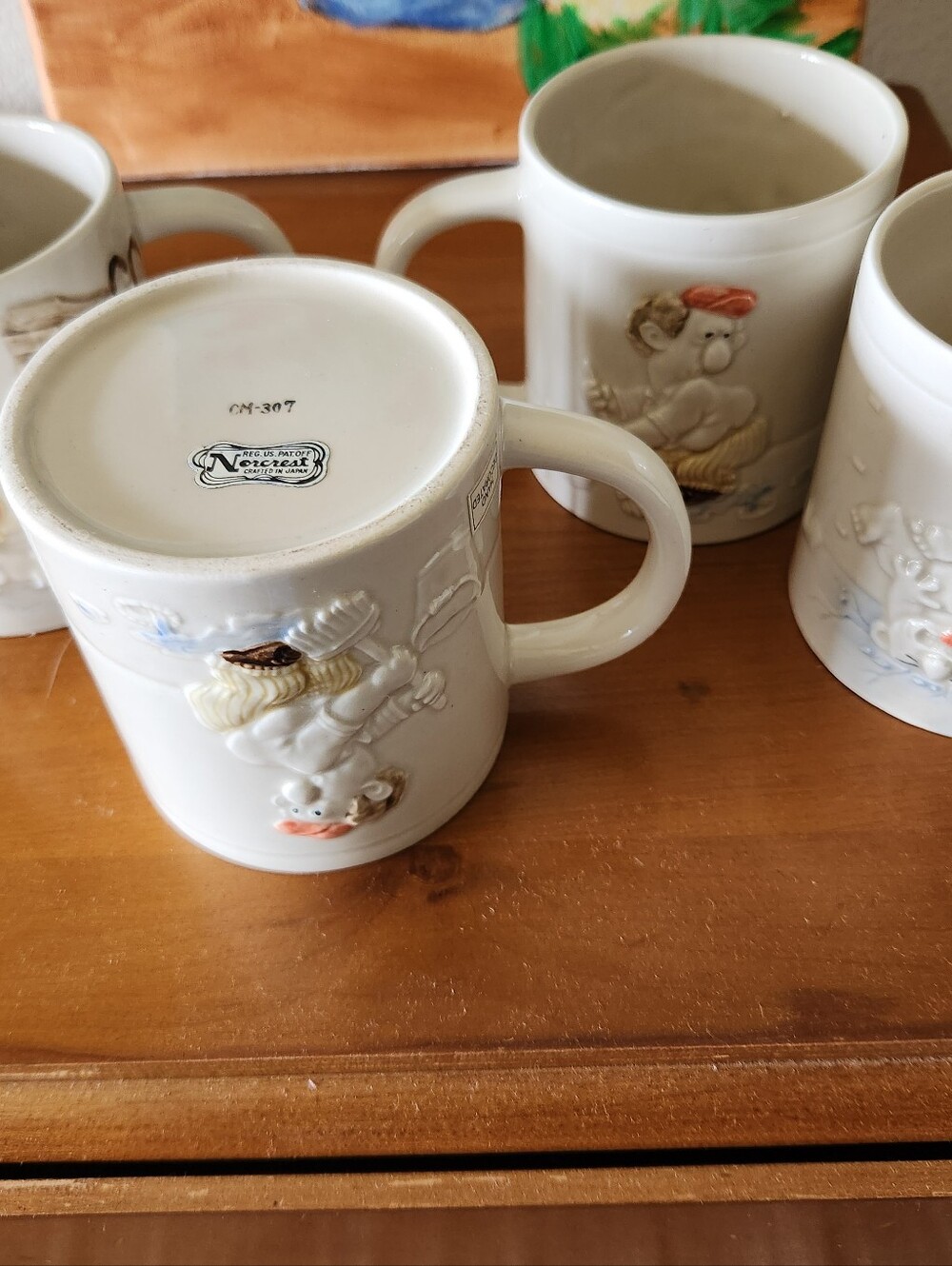 Norcrest Diver In Empty Pool Coffee Mugs Set Of 4